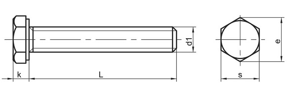 DIN 933 Hex Screws DIN 933 Hex Screws