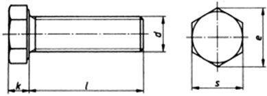 ISO 4017 Hexagon Head Bolts with threads upto Head ISO 4017 Hexagon Head Bolts with threads upto Head